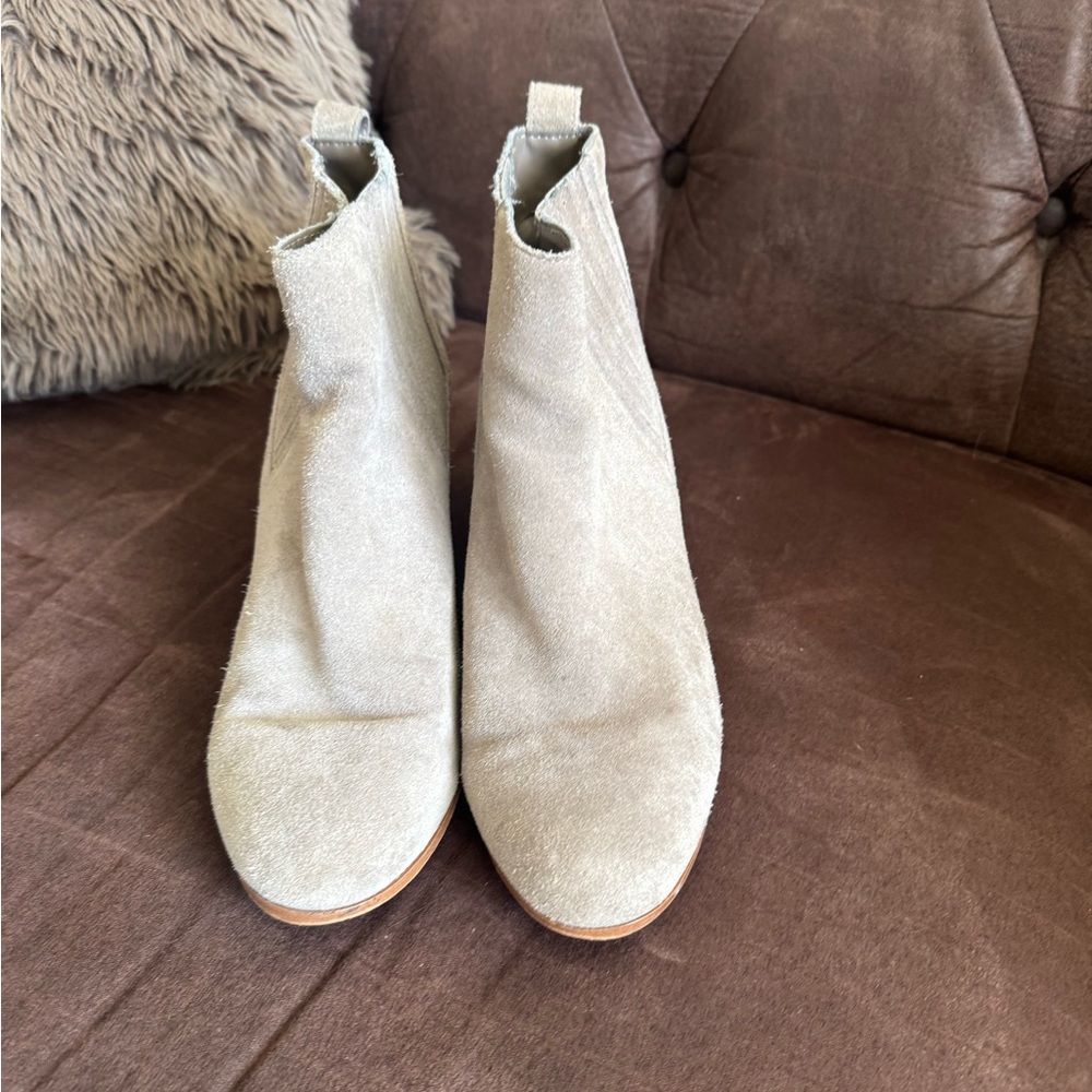 INC International Concepts Cream Ankle Booties